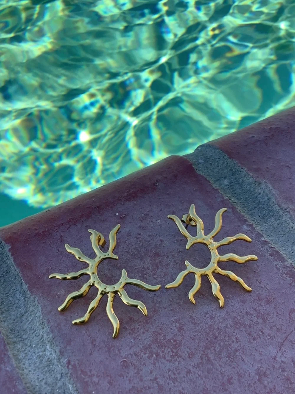 18 carat gold plated boho earrings